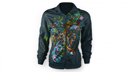 Ladies Windbreaker Ghosted - Mocked Up Ladies Windbreaker Ghosted - Mocked Up