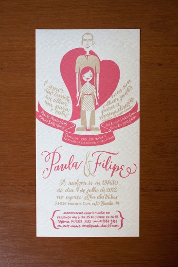 Filipe & Paula wedding invitation