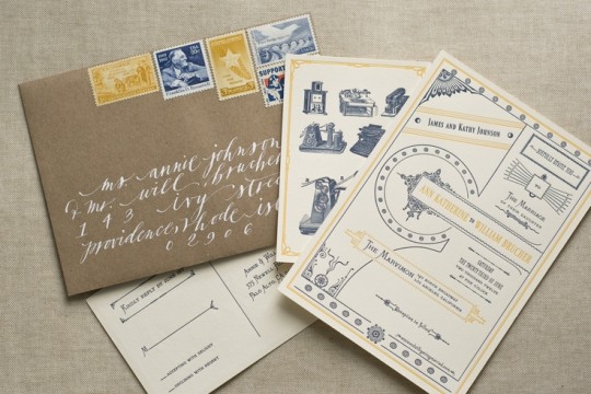 VICTORIAN EPHEMERA-INSPIRED WEDDING SUITE