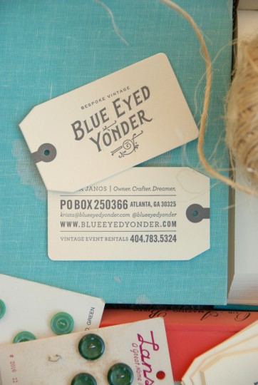 BLUE EYED YONDER BUSINESS CARDS