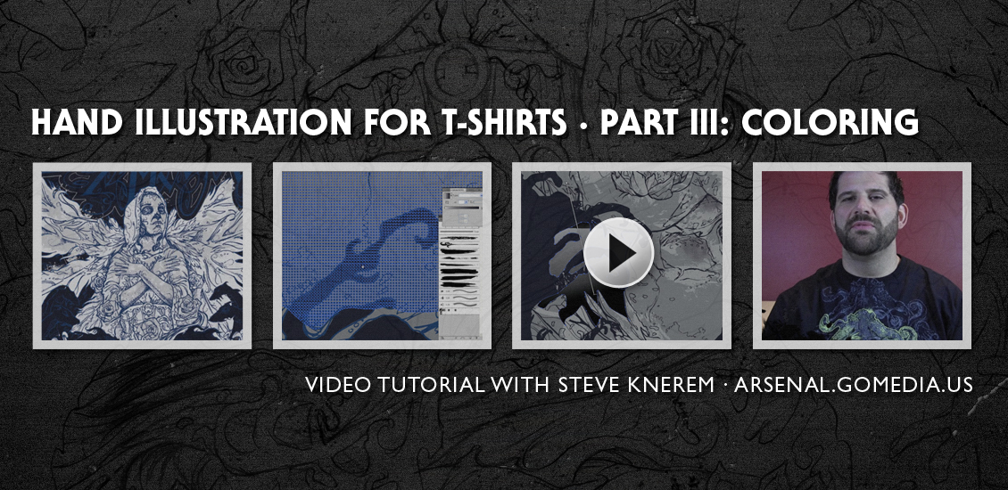 New Arsenal Release: Hand Illustration for T-Shirts, Part 3 of 3