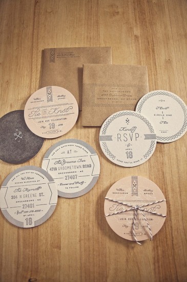 Goncharows Coaster Wedding Invites