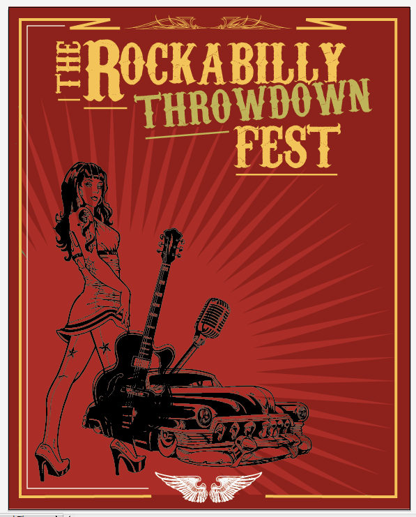 Create a Rockabilly Poster With Vector Set 22 - Bringing additional elements in