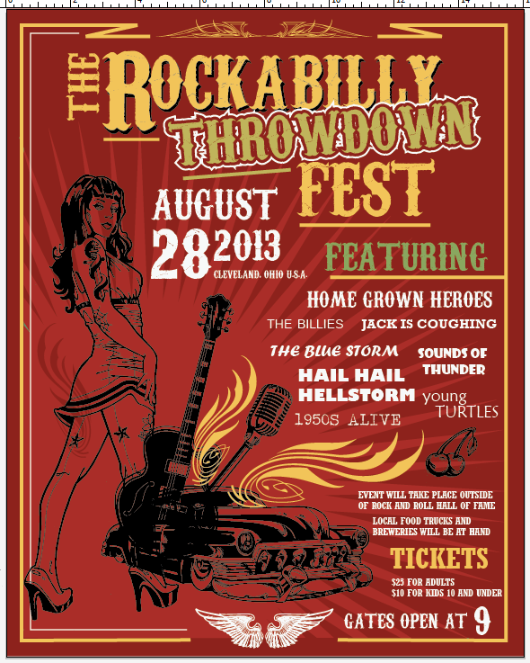 Create a Rockabilly Poster With Vector Set 22 - Copy formatting
